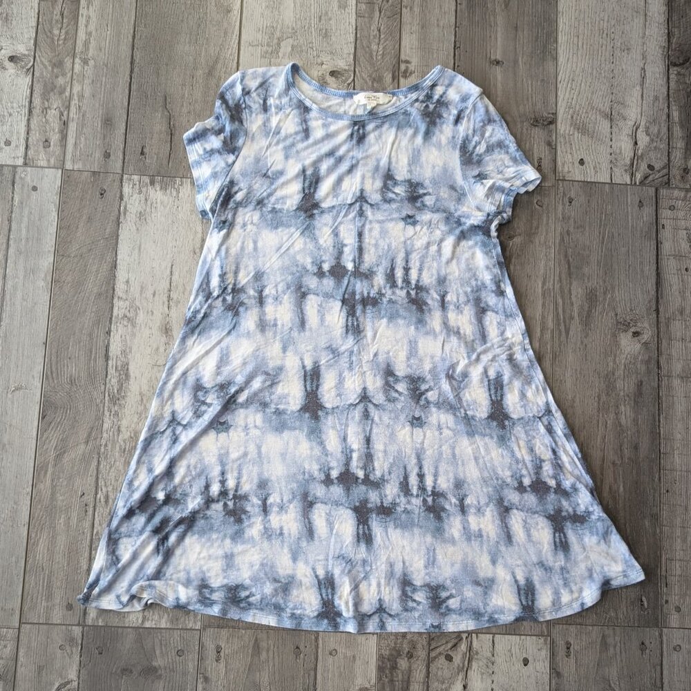 Love Tree, Tie Dye Mini Shirt Dress, Sz S